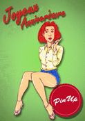 Anniversaire r&eacute;tro avec charmante pin-up